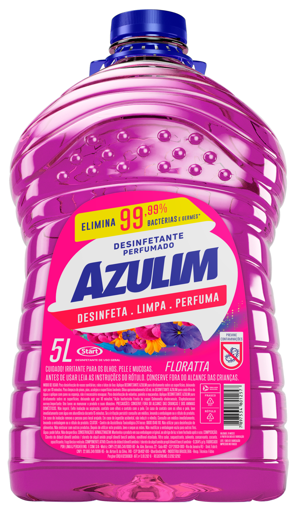 DESINFETANTE AZULIM 5 LITROS - Imagem 5
