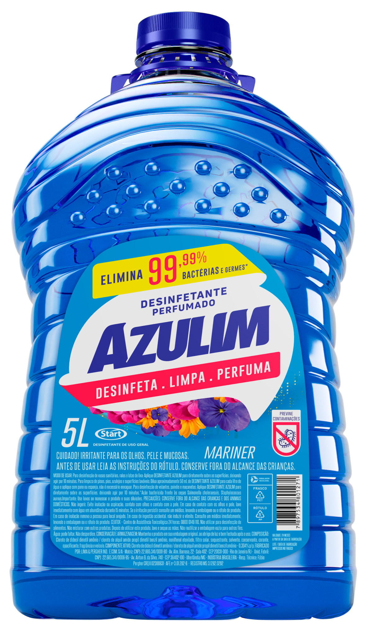 DESINFETANTE AZULIM 5 LITROS - Imagem 4