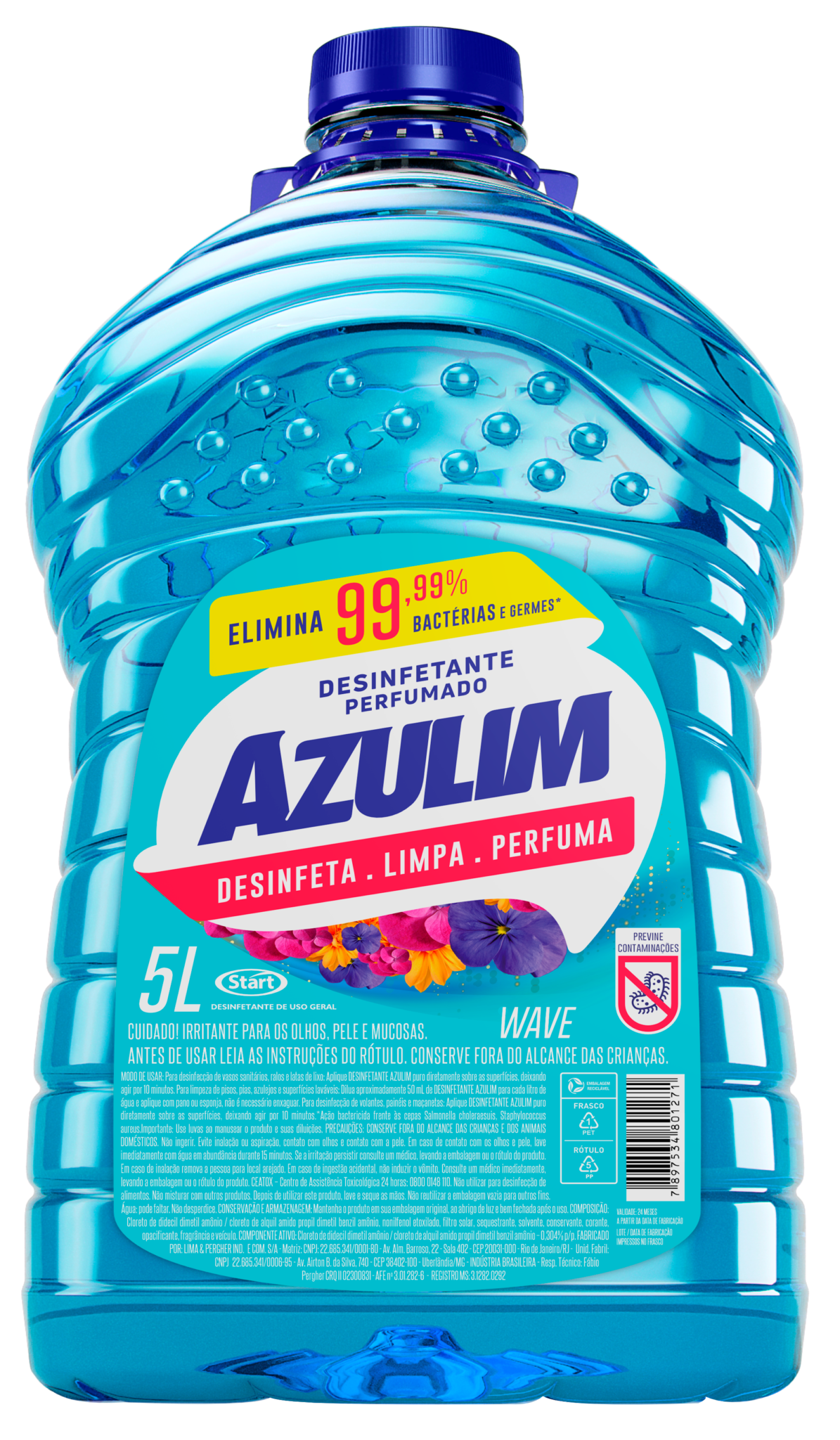 DESINFETANTE AZULIM 5 LITROS - Imagem 3