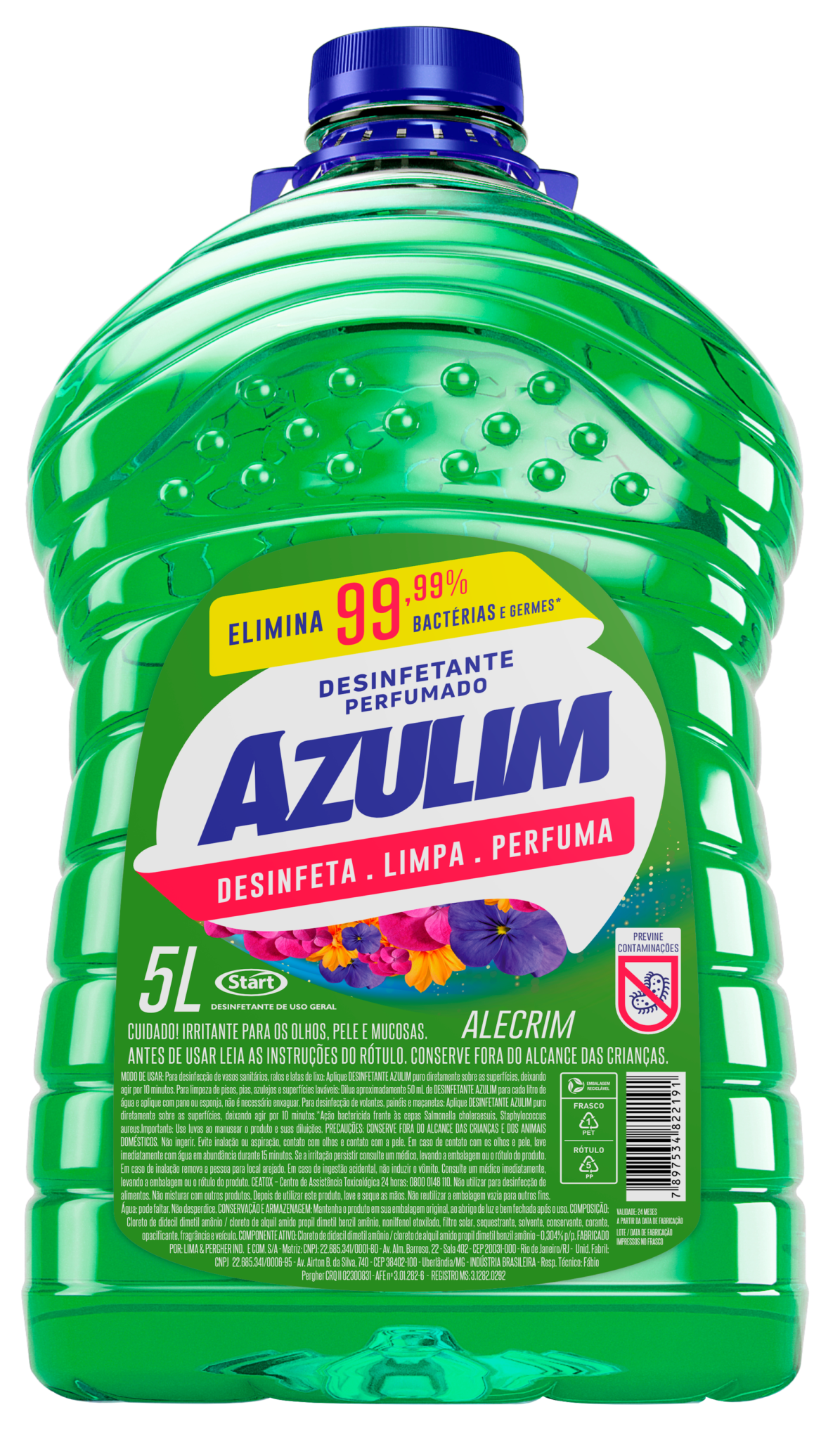 DESINFETANTE AZULIM 5 LITROS - Imagem 2