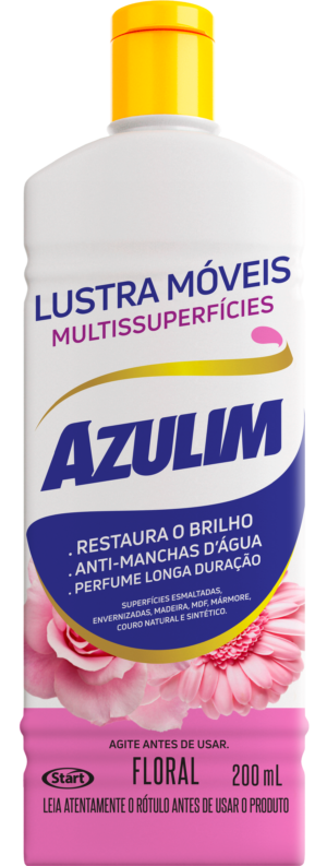 LUSTRA MOVEIS FLORAL AZULIM 200 ML